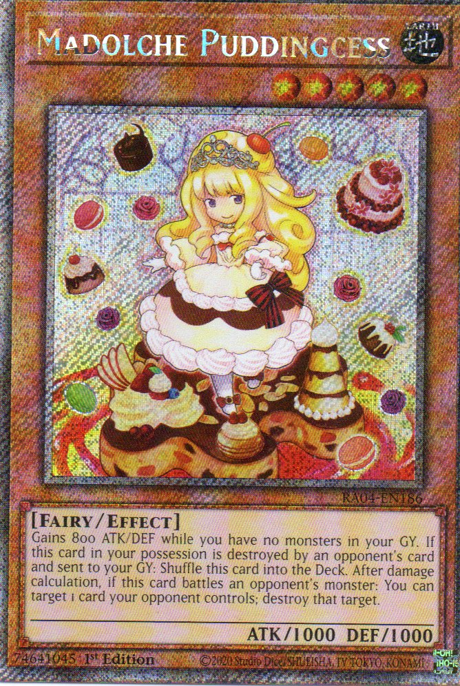 Madolche Puddingcess RA04-EN186 Platinum rare
