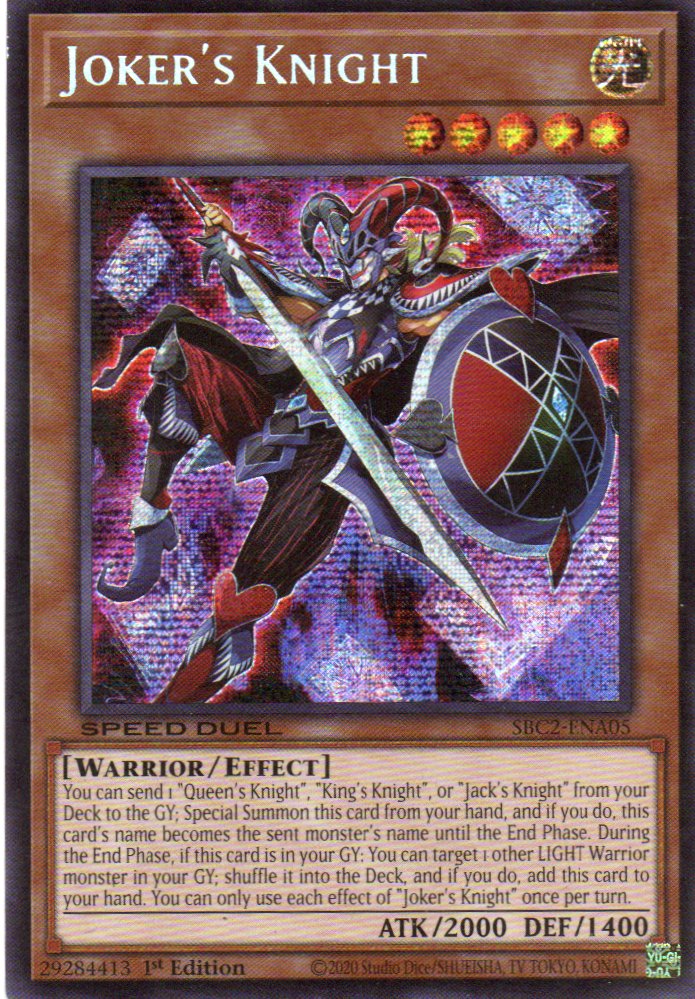 Joker's Knight SBC2-ENA05 Secret rare