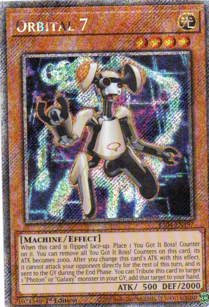 Orbital 7 RA04-EN197 Platinum rare