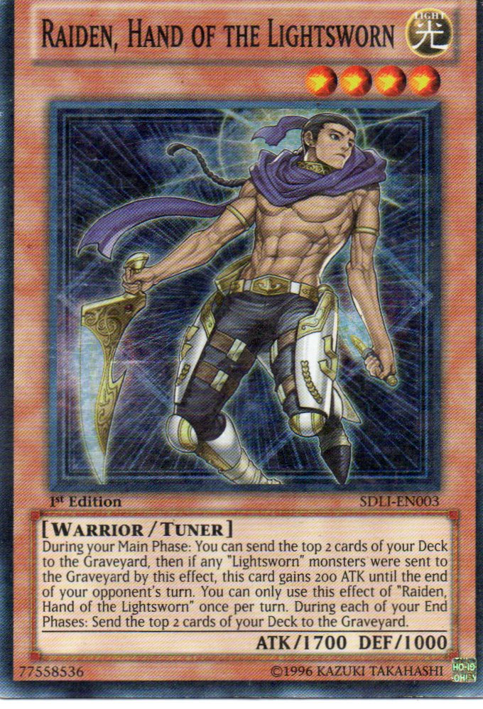 Raiden, Hand of The Lightsworn SDLI-EN003 Super rare