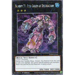 Number 30: Acid Golem of Destruction RA04-EN165 Platinum rare