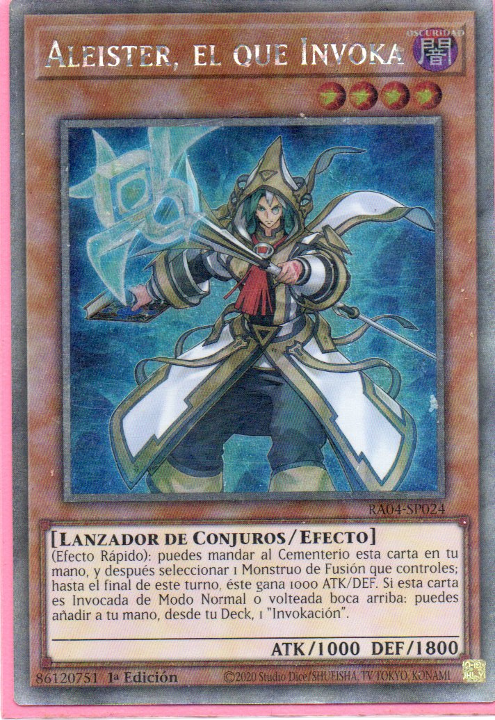 Aleister. el que invoca RA04-SP024 Platinum rare