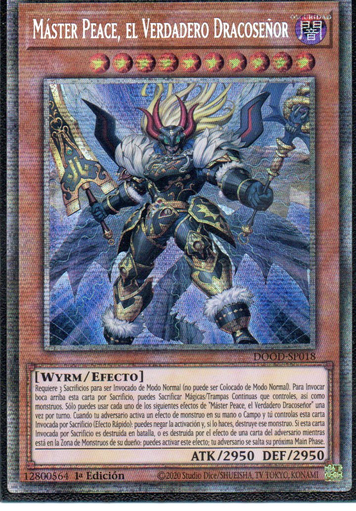 Master Peace, el Verdadero Dracoseñor DUOD-SP018 Starlight rare