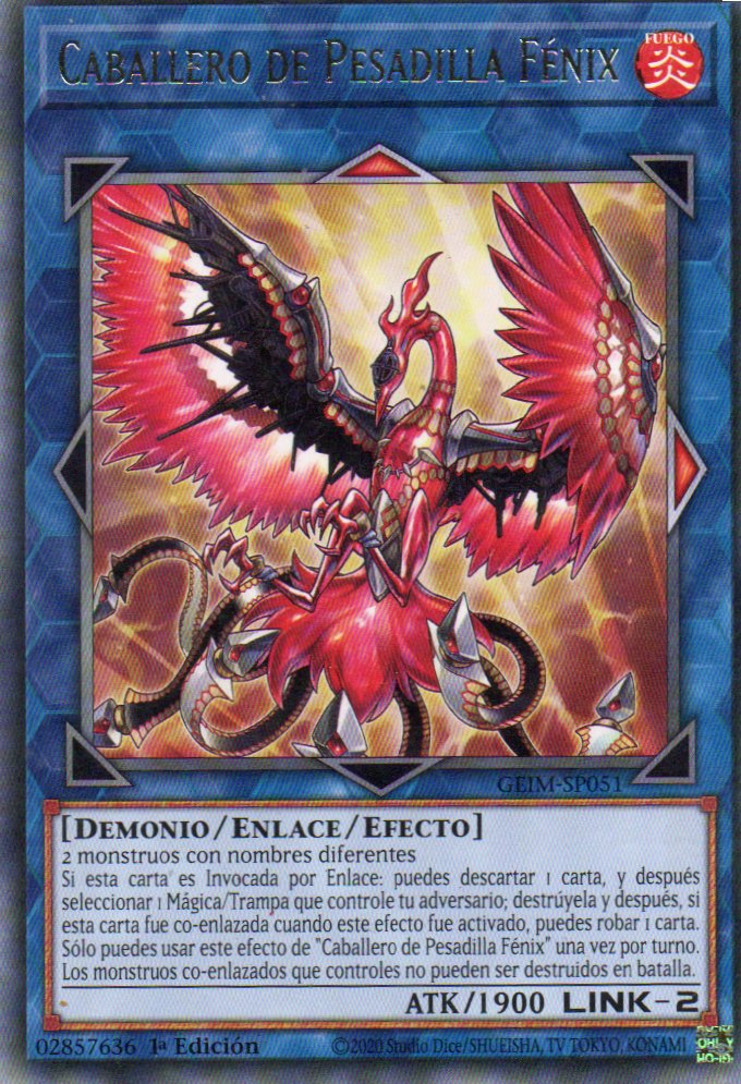 Caballero de Pesadilla Fenix GEIM-SP051 Rare