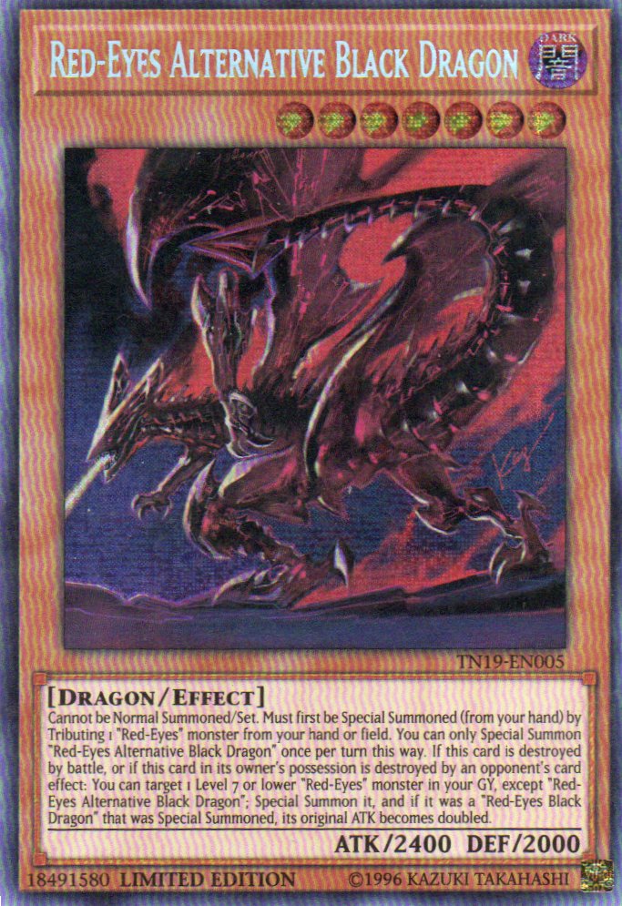 Red-Eyes Alternative Black Dragon TN19-EN005 Secret rare