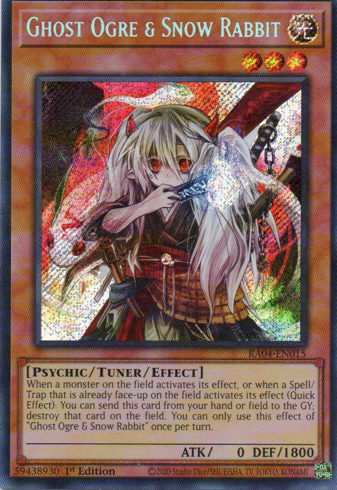 Ghost Ogre & Snow Rabbit RA04-EN015 Secret rare