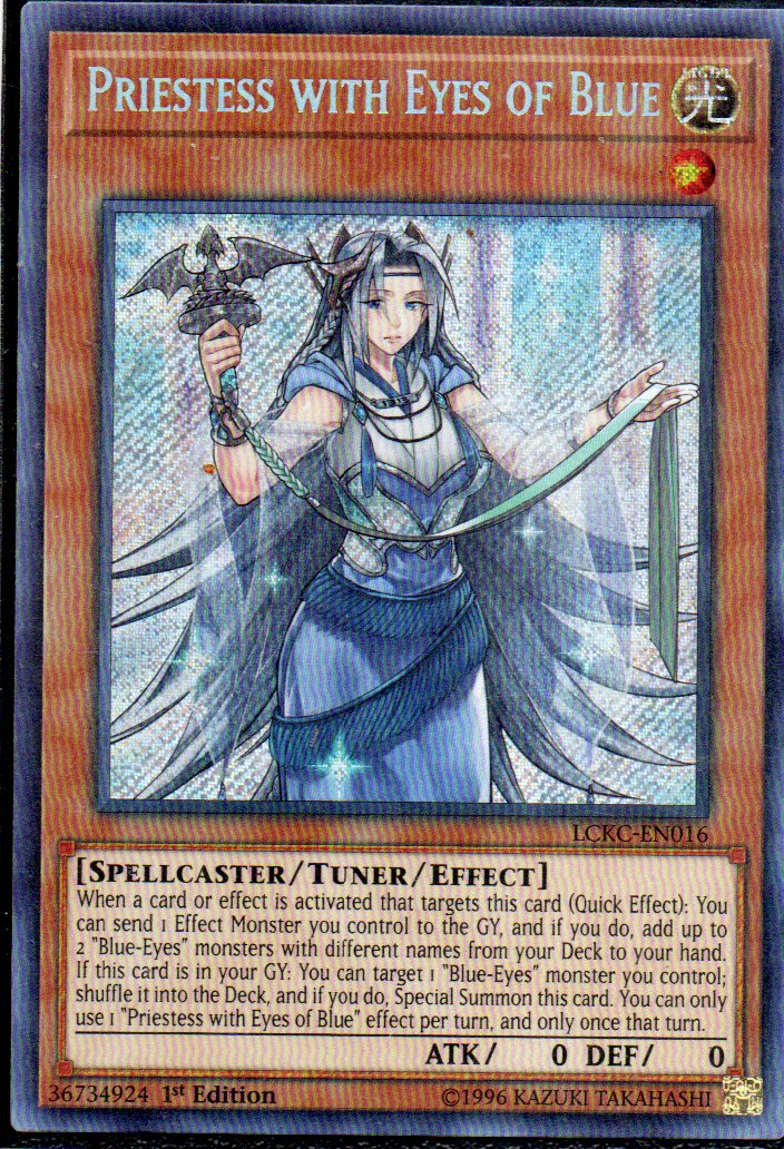Priestess with Eyes of Blue LCKC-EN016 Secret rare