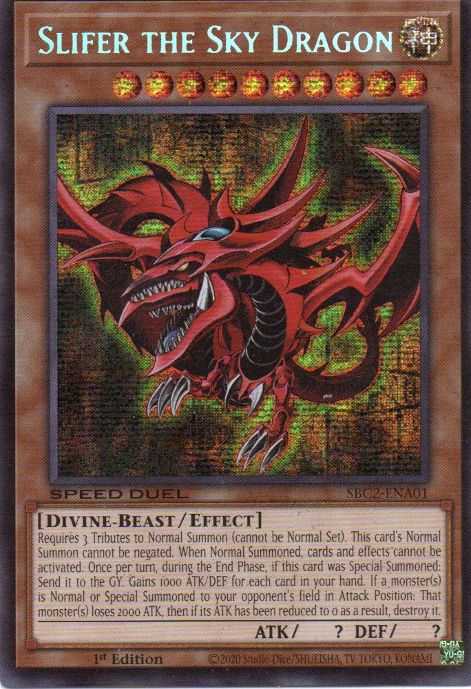 Slifer the Sky Dragon SBC2-ENA01 Secret rare