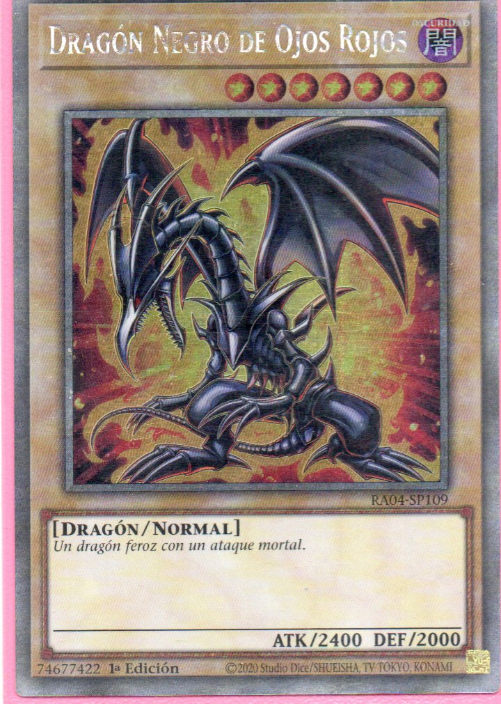 Dragon Negro de Ojos Rojos RA04-SP109 platinum rare