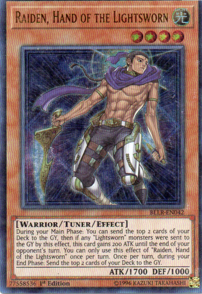 Raiden, Hand of The Lightsworn BLLR-EN042 Ultra rare