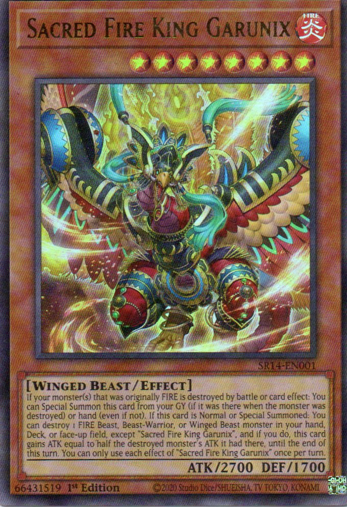 Sacred Fire King Garunix SR14-EN001 Ultra rare
