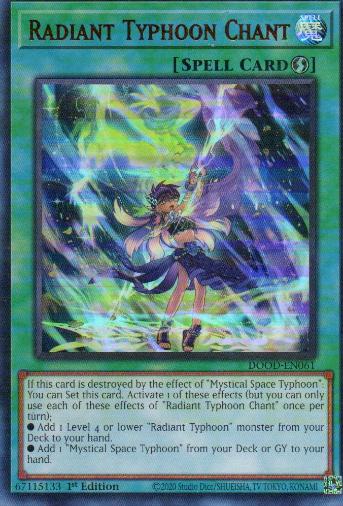 Radiant Typhoon Chant DOOD-EN061 Ultra rare