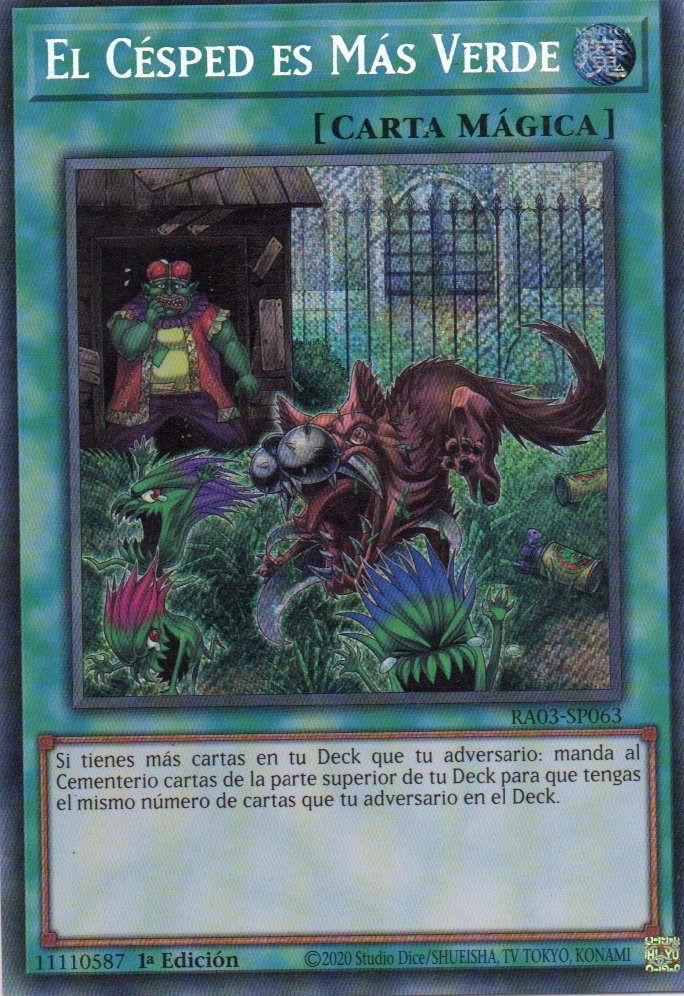 El Cesped es mas Verde RA03-SP063 Secret rare