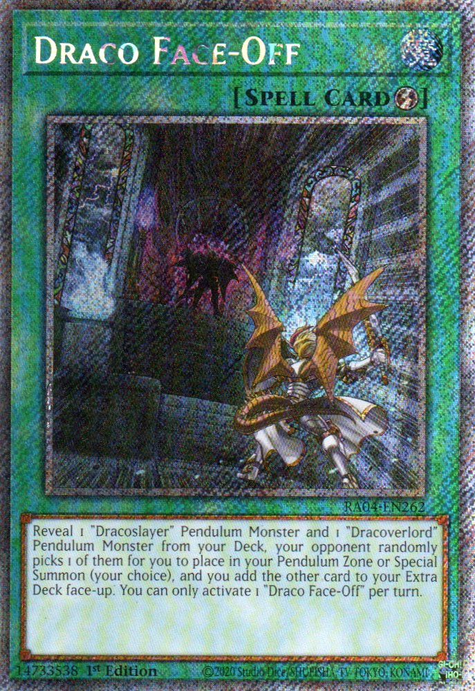 Draco Face-Off RA04-EN262 Platinum rare