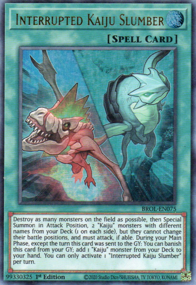 Interrupted Kaiju Slumber BROL-EN075 Ultra rare