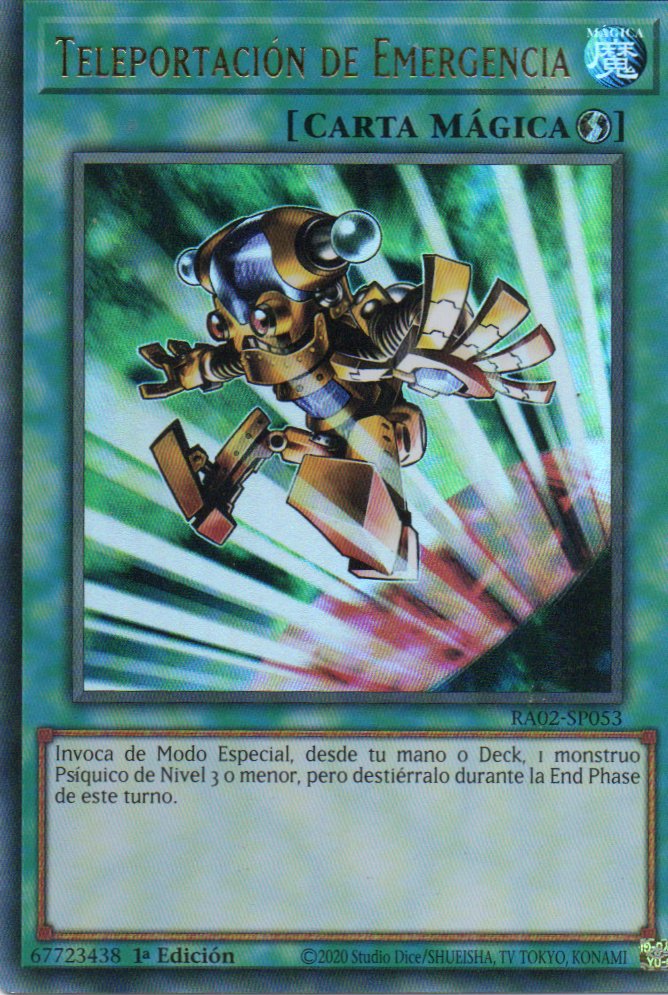 Teleportacion de Emergencia RA02-SP053 Ultra rare