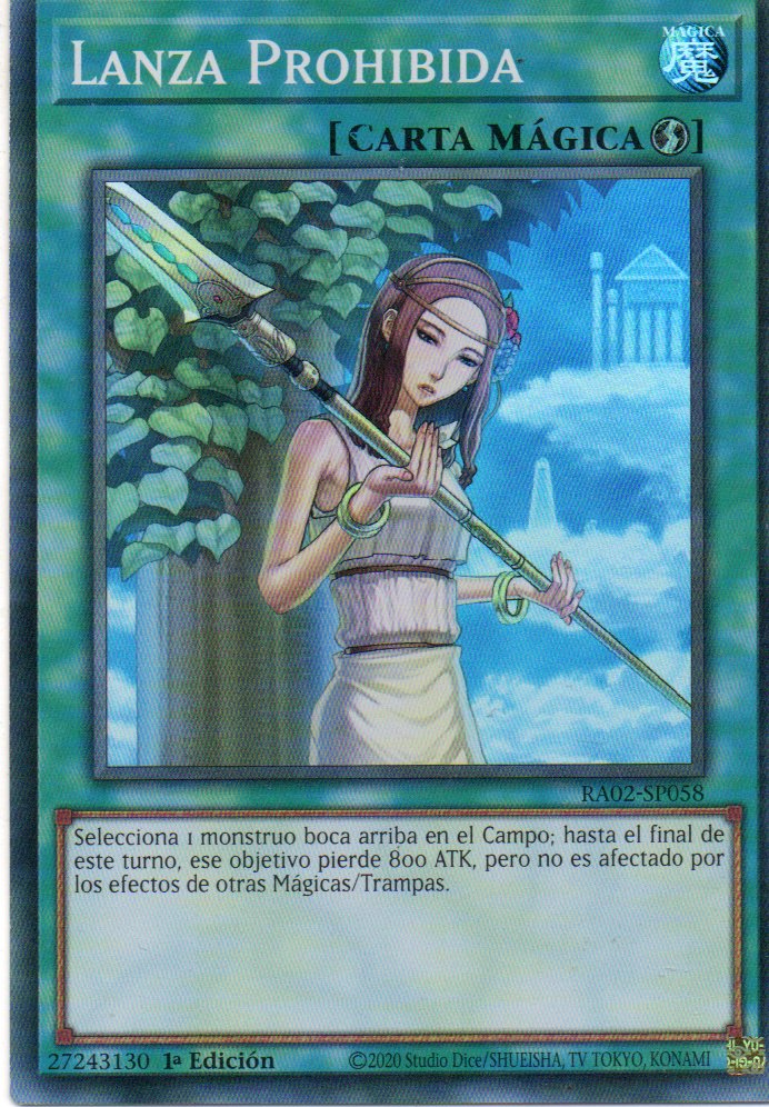 Lanza Prohibida RA02-SP058 Super rare