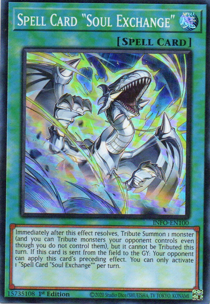 Spell Card "Soul Exchange" INFO-EN100 Super rare