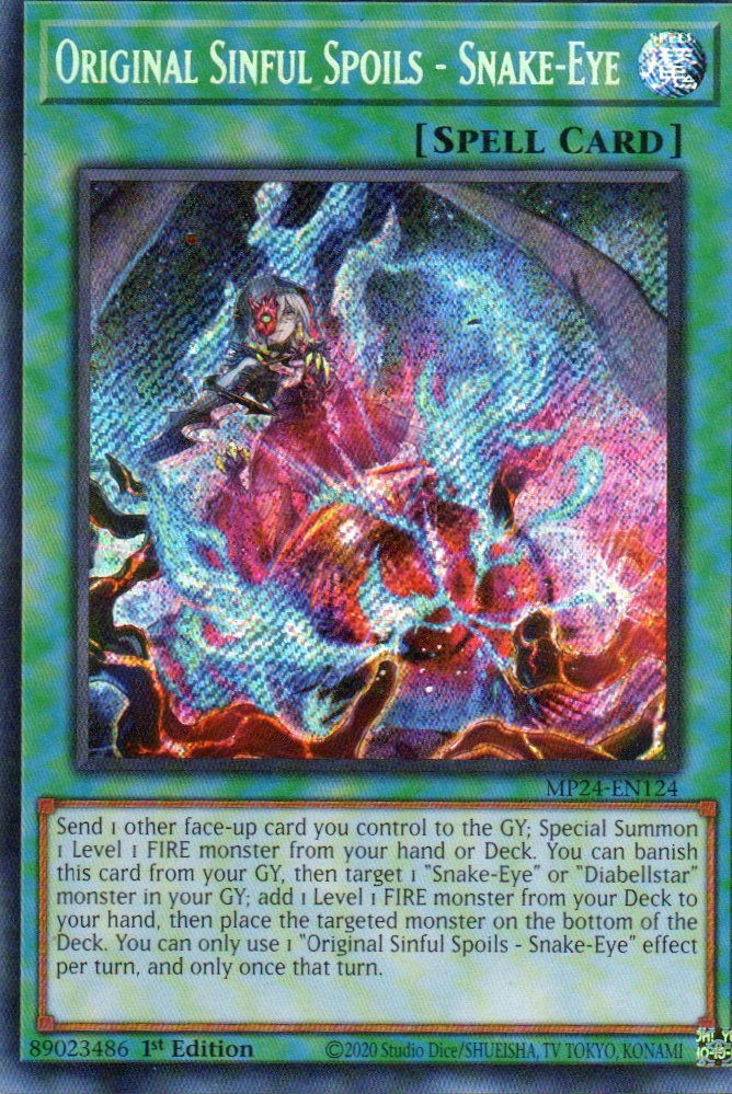 Original Sinful Spooils - Snake-Eye MP24-EN124 Secret rare