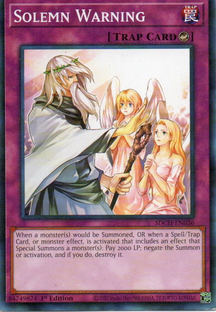 Solemn Warning SDCH-EN036 Commun