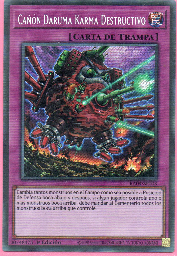 Cañon Daruma Karma Desructivo RA04-SP103 Secret rare