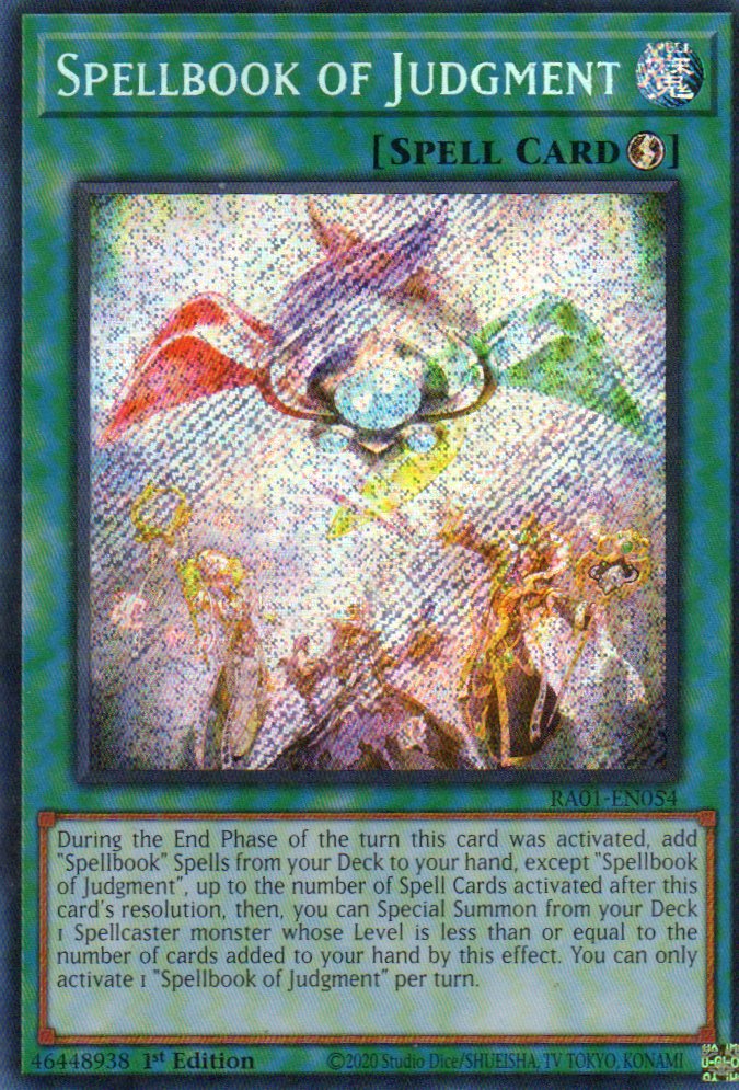 Spellbook of Judgment RA01-EN054 Secret rare
