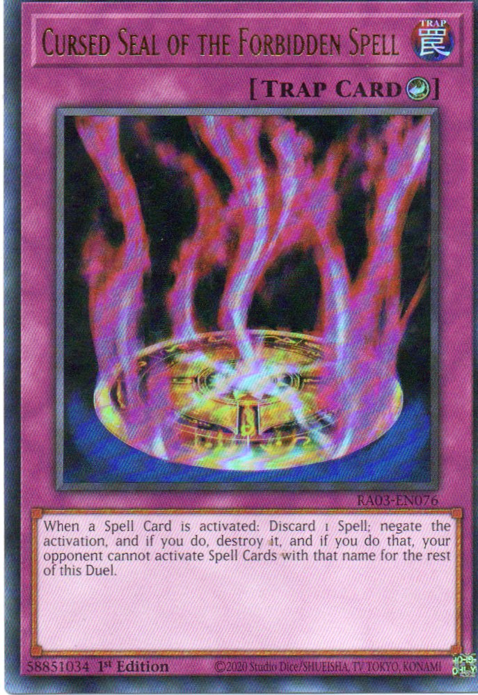 Cursed Seal of the Forbidden Spell RA04-EN076 Ultra rare