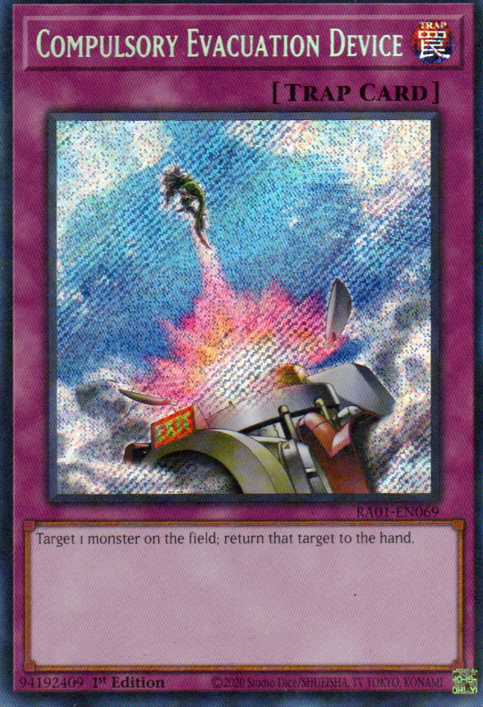 Compulsory Evacuation Device RA01-EN069 Secret rare