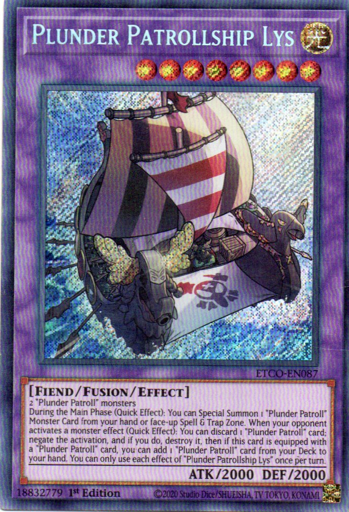 Plunder Patrollship Lys ETCO-EN087 Secret rare