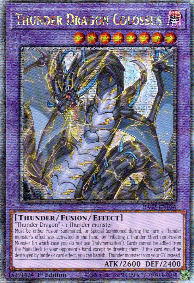 Thunder Dragon Colossus RA03-EN036 Quarter rare