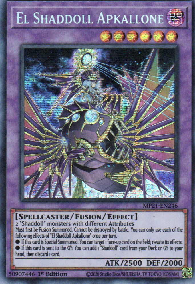 El Shaddoll Apkallone MP21-EN246 Secret rare