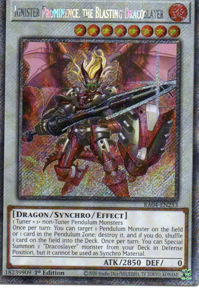 Ignister Prominence, the Blasting Dracoslayer RA04-EN253 Platinum rare