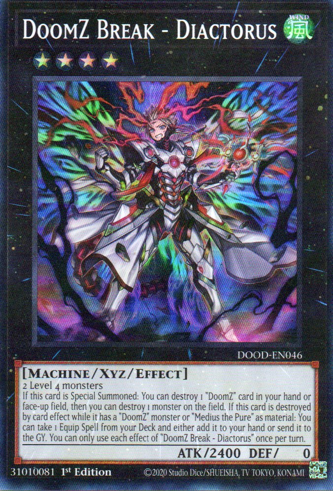 DoomZ Break - Diactorus DOOD-EN046 Super rare