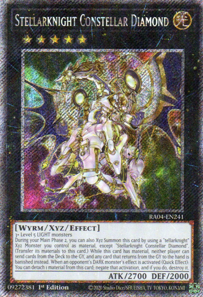 Stellarknight Constellar Diamond RA04-EN241 Platinum rare