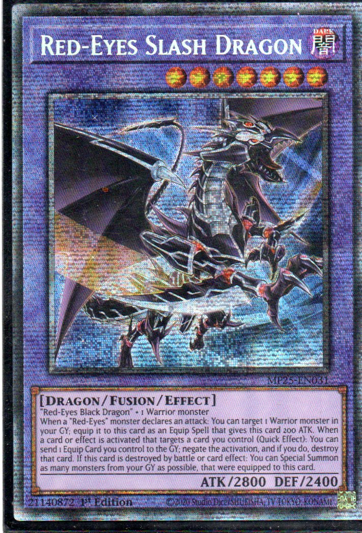 Red-Eyes Slash Dragon MP25-EN031 Starlight rare