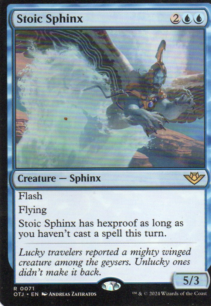 Stoic Sphinx OTJ 071 Rare