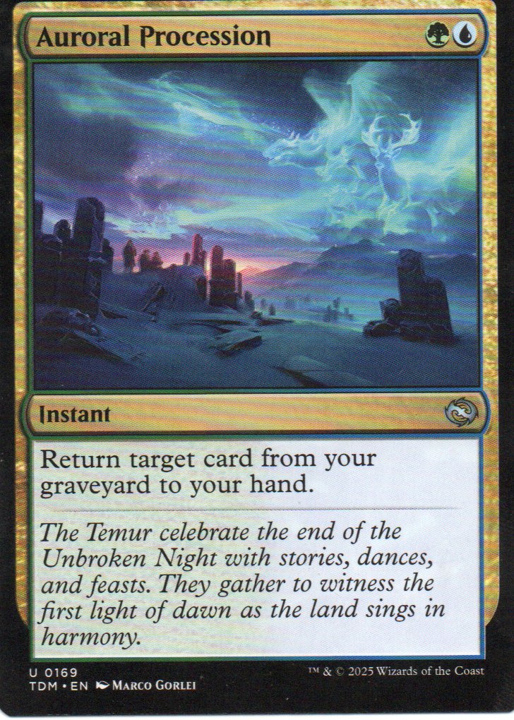 Auroral Procression TDM 169 Uncommun