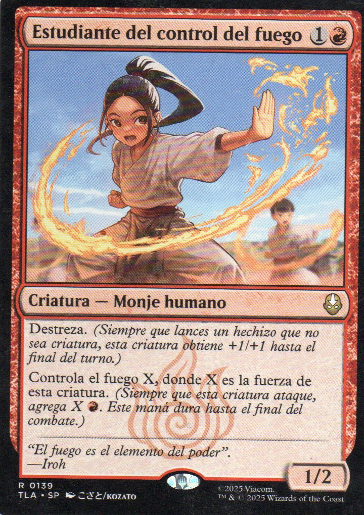 Estudiante del Control del Fuego TLA 139 Rare