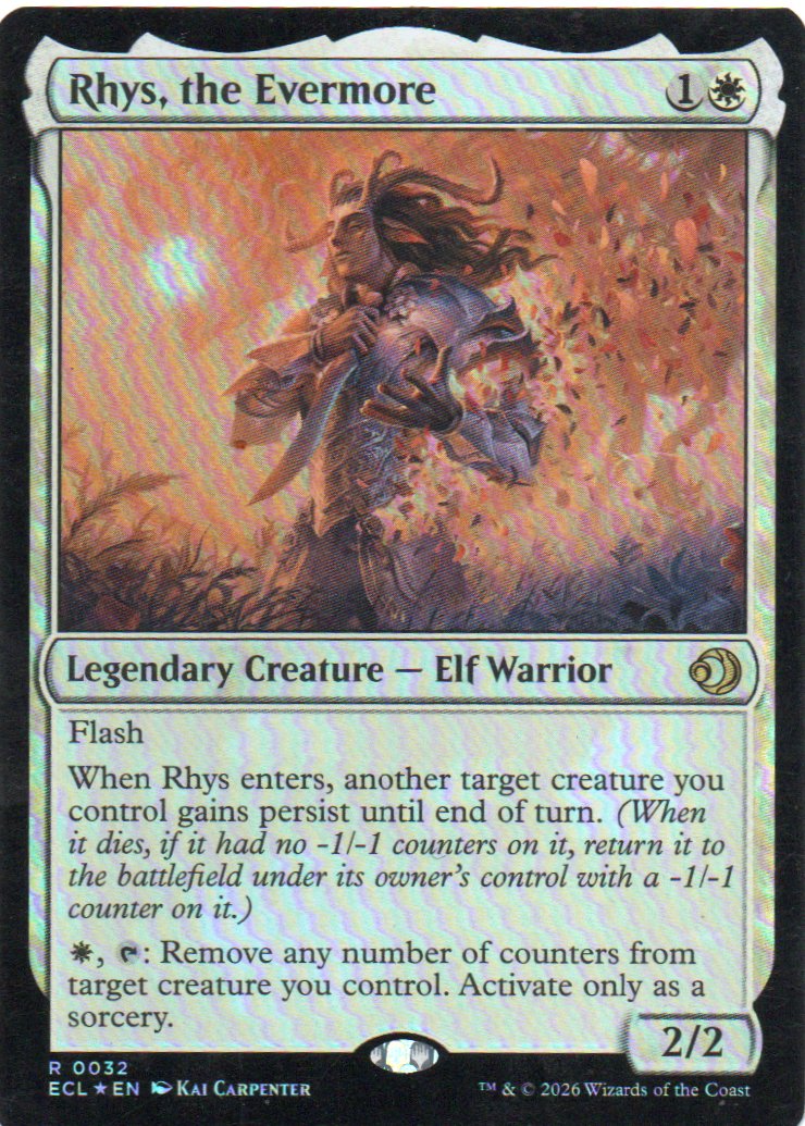Rhys, the Evermore ECL 032 Rare Foil