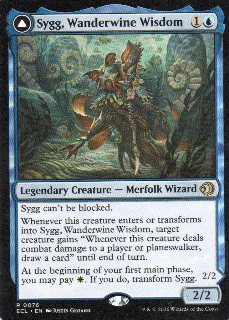 Sygg, Wanderwine Wisdom ECL 076 Rare