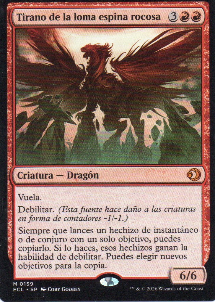 Tirano de la Loma Espina Rocosa ECL 159 Mythic rare