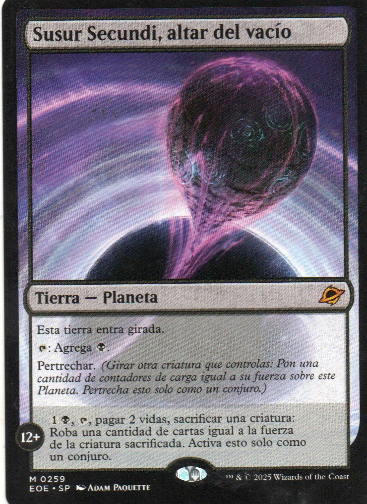 Susur Secundi, Altar del Vacio EOE 259 Mythic rare