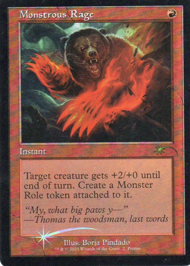 Monstrous Rage 2 Promo foil