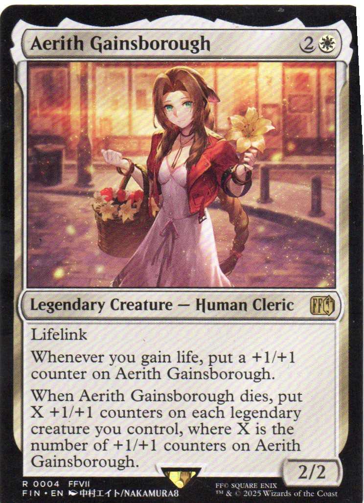 Aerith Gainsborough FIN 004 Rare