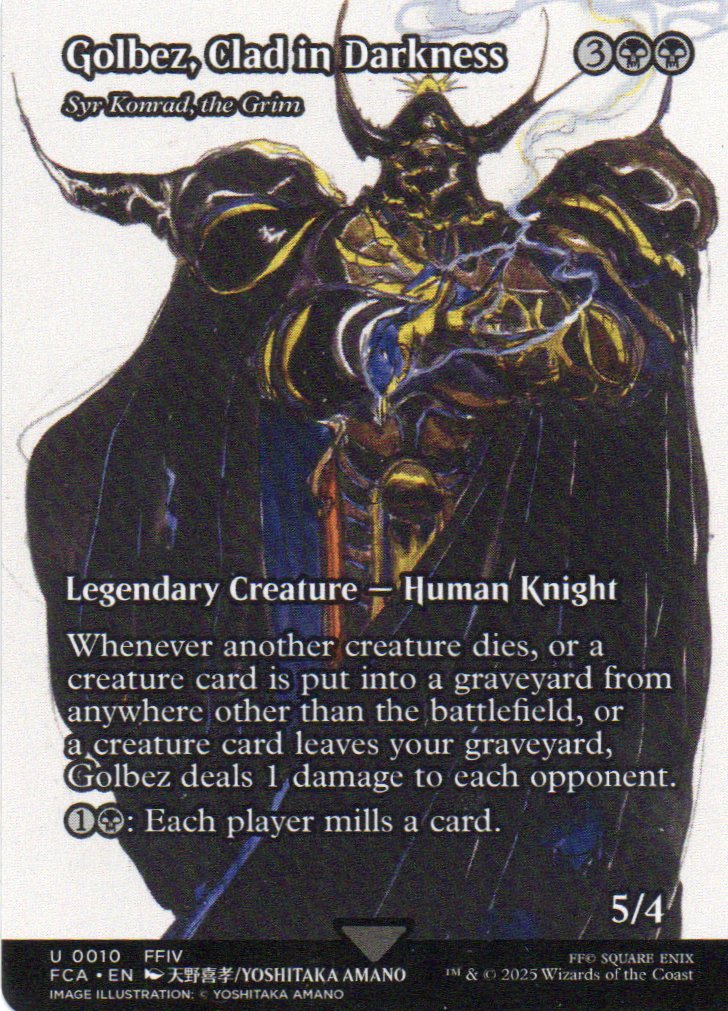 Golbez, Clad in Darkness FCA 010 Uncommun