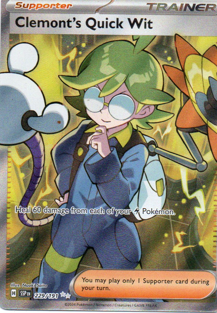 Clemont's Quick Wit SSP 229 Ultra rare
