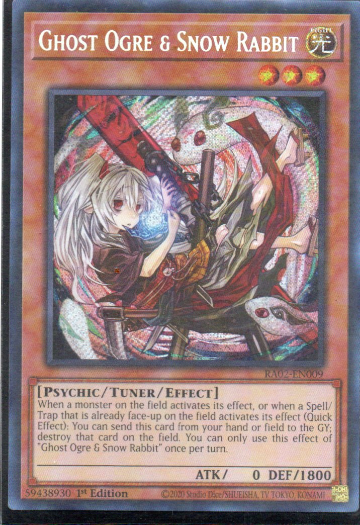 Ghost Ogre & Snow Rabbit RA02-EN009 Secret rare