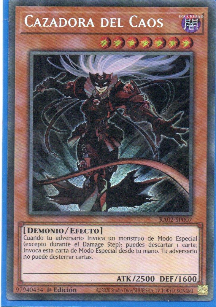 Cazadora del Caos RA02-SP007 Secret rare