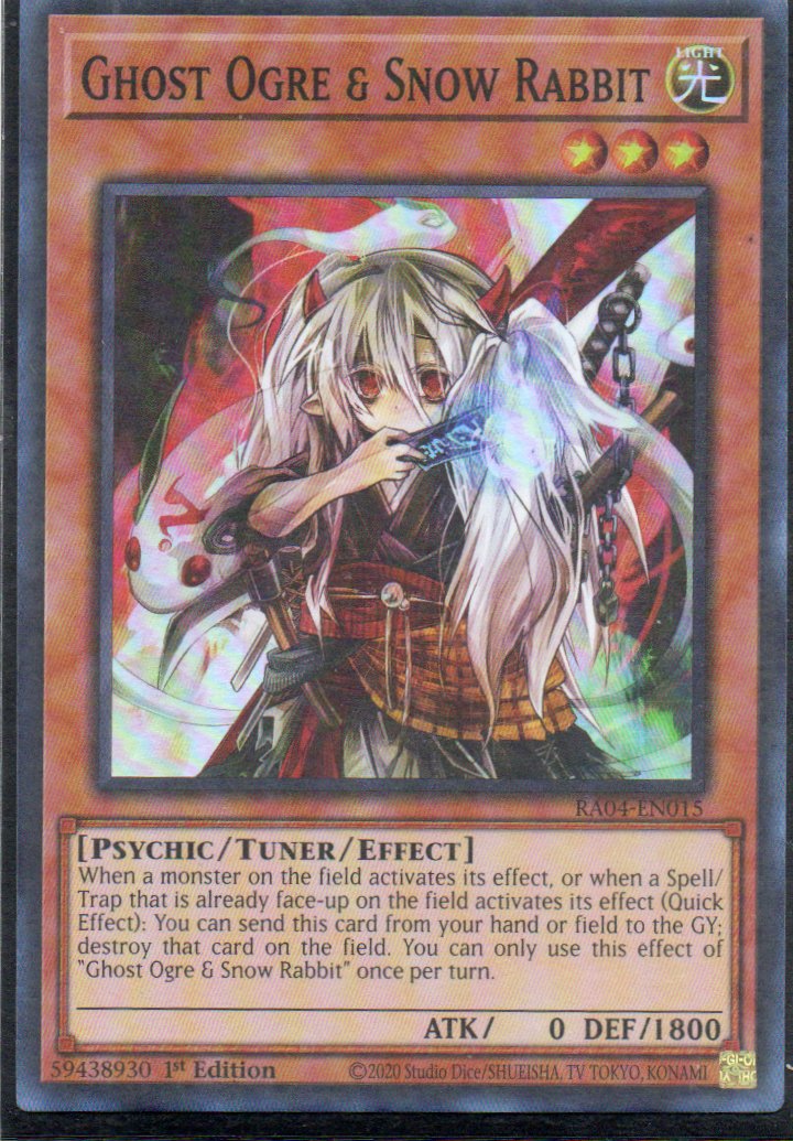 Ghost Ogre & Snow Rabbit RA04-EN015 Super rare