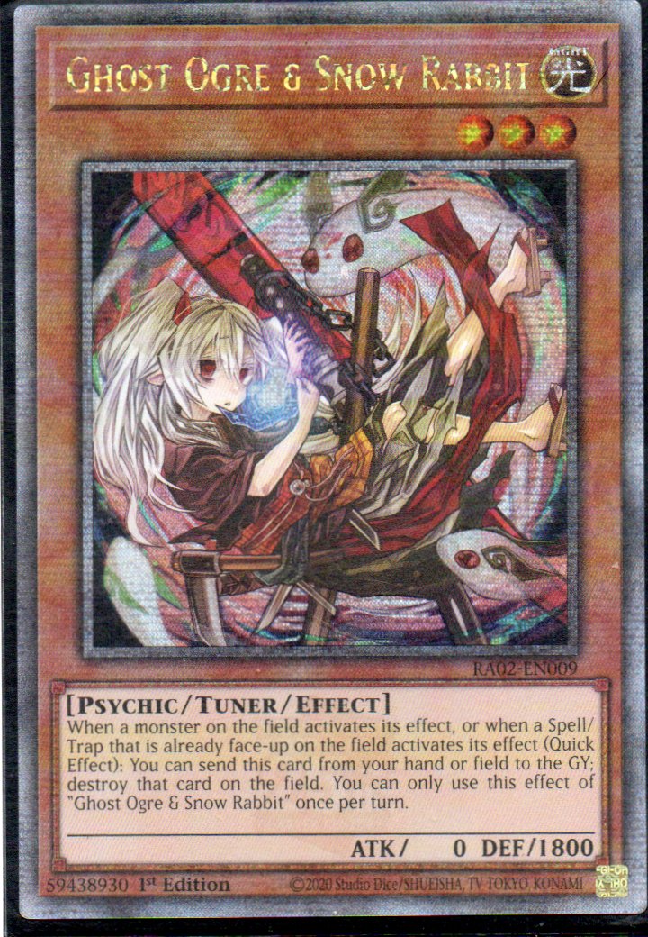 Ghost Ogre & Snow Rabbit RA02-EN009 Quarter rare